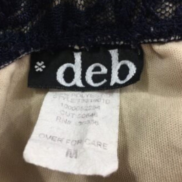 Strapless Navy Blue Lace Dress Medium - Picture 6 of 6